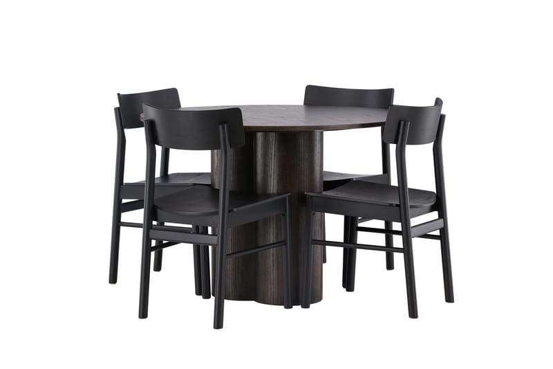 Olivia Matgrupp + 4 stolar - Mocca - Products - Möbler - Bord & matgrupp - Matgrupp