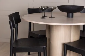 Olivia Matgrupp 110 cm Rund med 4 Montros stolar - Whitewash - Products - Möbler - Bord & matgrupp - Matgrupp