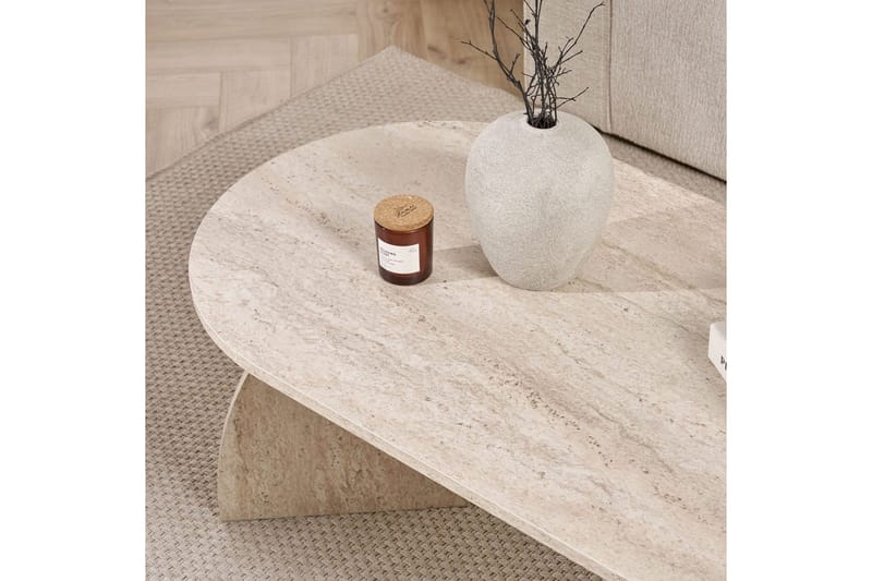 Osyra Soffbord 120 cm - Travertine - Products - Möbler - Bord & matgrupp - Soffbord