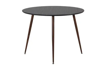 Plaza Matbord Runt - Svart/Brun - Products - Möbler - Bord & matgrupp - Matbord & köksbord