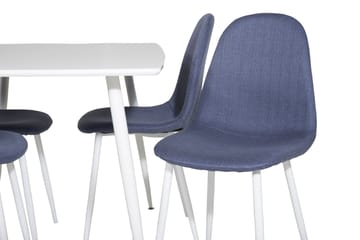 Polar Matgrupp 120 cm Rektangulär med 4 Polar stolar - Blå - Products - Möbler - Bord & matgrupp - Matgrupp