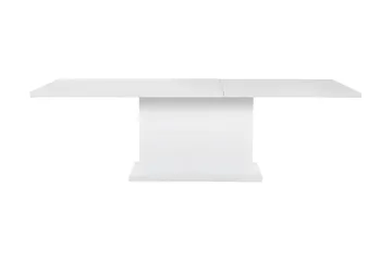 Ratliff Förlängningsbar Matgrupp 180 cm med 6 Frida Stol - Vit/Svart PU/Krom - Products - Möbler - Bord & matgrupp - Matgrupp