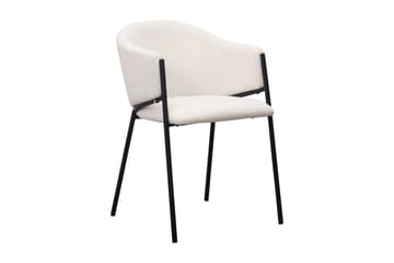 Richeto Matbord 240 cm med 6 Filip Matstolar - Naturlig finish / Vit Bouclé - Products - Möbler - Bord & matgrupp - Matgrupp