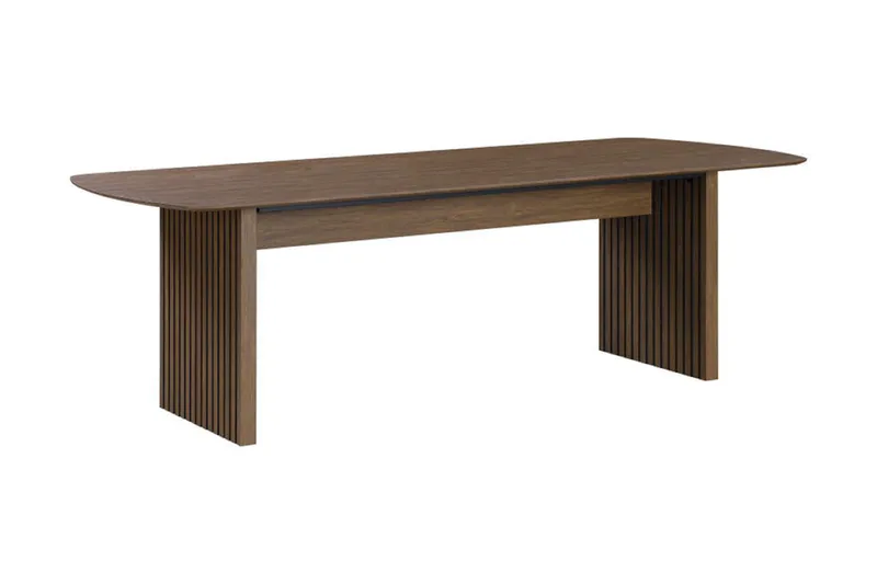 Richeto Matbord Rökt Ek 240 cm, Brun/Ribbad