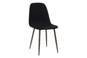 Richeto Matbord Rökt Ek 240 cm valnöt +  8 st Nibe stol svart med valnöt ben - Brun/Svart - Products - Möbler - Bord & matgrupp - Matgrupp