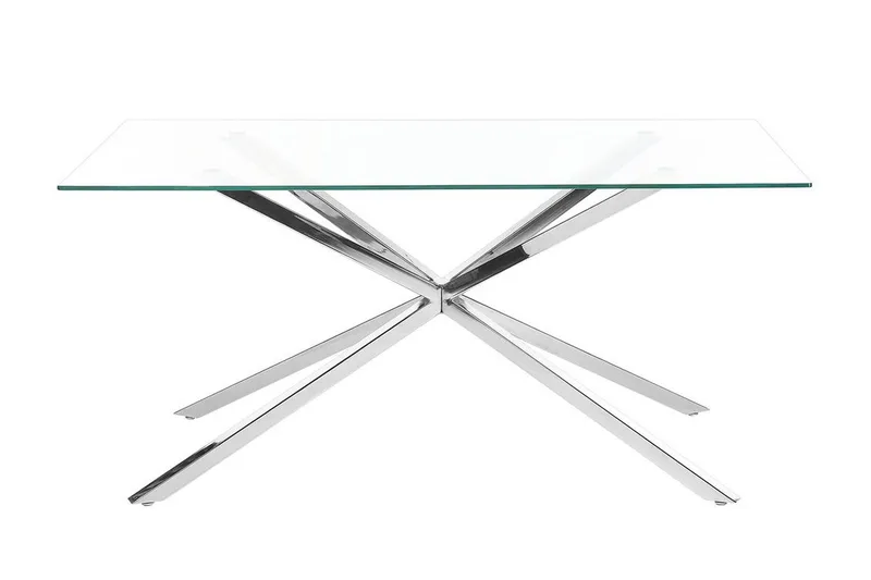 Rimbey Matbord 90x160 cm - transparent/Silver - Products - Möbler - Bord & matgrupp - Matbord & köksbord