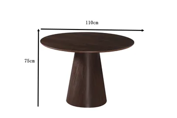 Siena Matbord Runt 110cm - Rökt ek - Products - Möbler - Bord & matgrupp - Matbord & köksbord