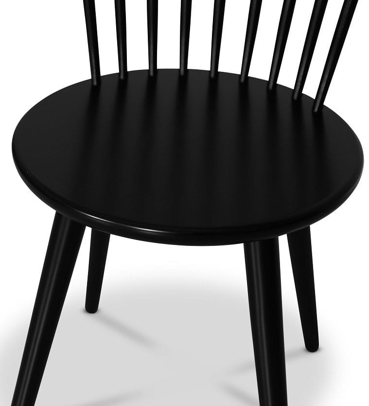 Sintorp matgrupp, runt matbord Ø115 cm inkl 4 st Castor pinnstolar - Svart marmor (Laminat) - Svart marmorlaminat - Products - Möbler - Bord & matgrupp - Matgrupp