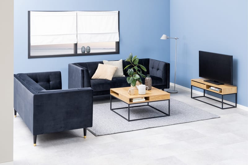 Elmorral Soffbord 80x80 cm - Natural - Products - Möbler - Bord & matgrupp - Soffbord - Soffbord med förvaring