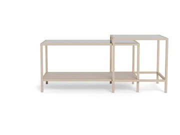 Hasslevik Soffbord 90 cm - Klar/Grå - Products - Möbler - Bord & matgrupp - Soffbord - Soffbord med förvaring