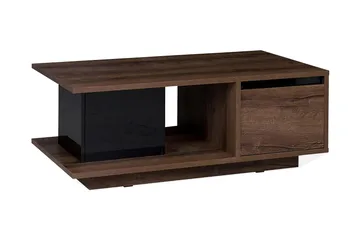 Najera Soffbord 120 cm med Förvaring - Valnötsbrun/Svart - Products - Möbler - Bord & matgrupp - Soffbord - Soffbord med förvaring