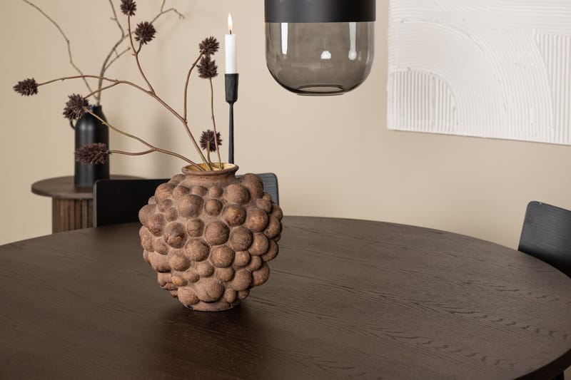 Stone Matgrupp 120 cm Rund med 4 Montros stolar - Svart - Products - Möbler - Bord & matgrupp - Matgrupp