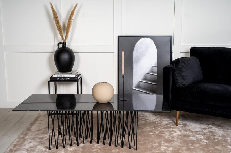 Stone Soffbord 140 cm - Svart - Products - Möbler - Bord & matgrupp - Soffbord