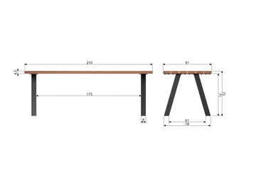 Tablo Matbord 210 cm - Natur - Products - Möbler - Bord & matgrupp - Matbord & köksbord