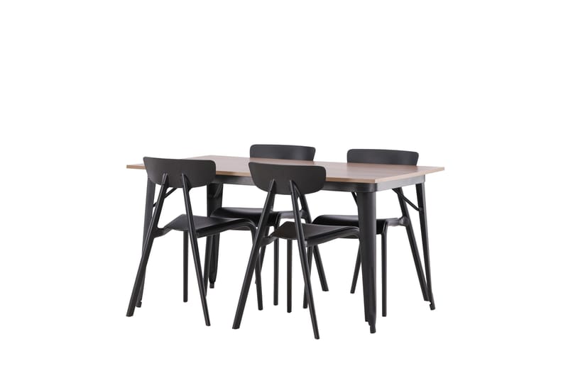 Tempe Matgrupp 140 cm Rektangulär med 4 Ursholmen stolar - Svart - Products - Möbler - Bord & matgrupp - Matgrupp