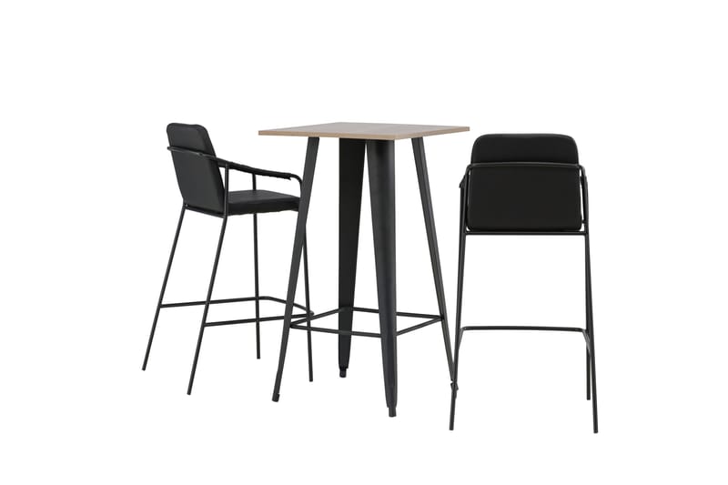 Tempe Matgrupp 60 cm Rektangulär med 2 Bella stolar - Svart - Products - Möbler - Bord & matgrupp - Matgrupp