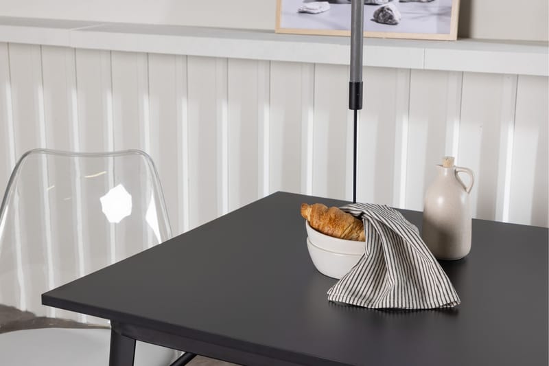 Tempe Matgrupp 80 cm Rektangulär med 2 Edvin stolar - Svart - Products - Möbler - Bord & matgrupp - Matgrupp