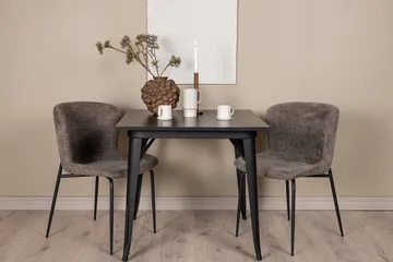 Tempe Matgrupp 80 cm Rektangulär med 2 Modesto stolar - Svart - Products - Möbler - Bord & matgrupp - Matgrupp