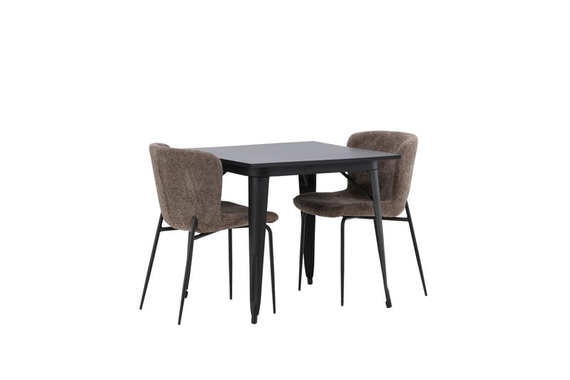 Tempe Matgrupp 80 cm Rektangulär med 2 Modesto stolar - Svart - Products - Möbler - Bord & matgrupp - Matgrupp