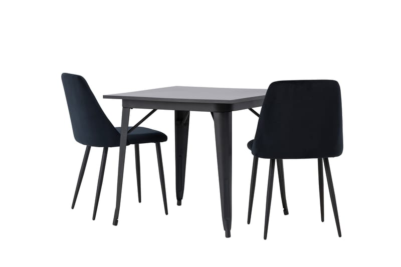 Tempe Matgrupp 80 cm Rektangulär med 2 Night stolar - Svart - Products - Möbler - Bord & matgrupp - Matgrupp