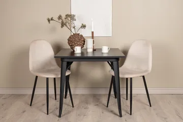 Tempe Matgrupp 80 cm Rektangulär med 2 Polar stolar - Beige - Products - Möbler - Bord & matgrupp - Matgrupp