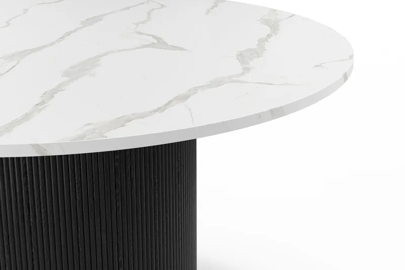 Uppveda Matbord 120 cm Rund - Svart/Vit - Products - Möbler - Bord & matgrupp - Matbord & köksbord