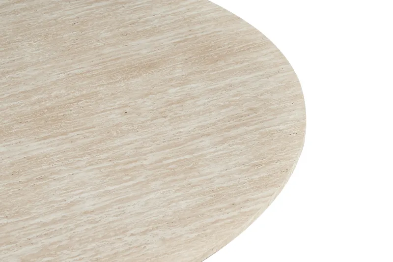 Uppveda Matbord Runt 120 cm Travertin utseende - Beige - Products - Möbler - Bord & matgrupp - Matbord & köksbord