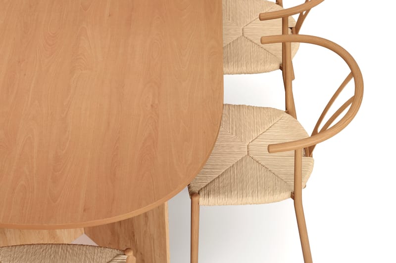 Vera Matgrupp rektangulärt 220 cm Ek med 6 Elysia Matstolar - Ek - Products - Möbler - Bord & matgrupp - Matgrupp