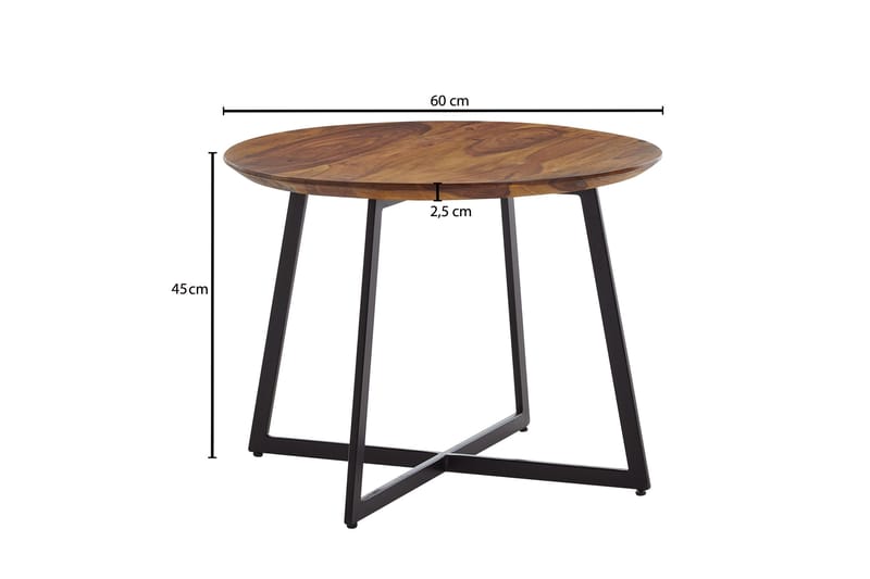 Wilhem Soffbord 60 cm Rund - Natur - Products - Möbler - Bord & matgrupp - Soffbord