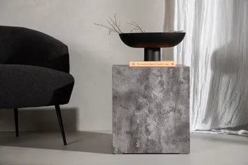 York High Travertin Soffbord 40 cm - Mörkgrå - Products - Möbler - Bord & matgrupp - Soffbord