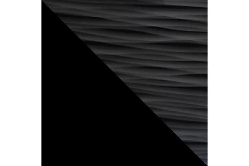 Apryl Modern TV Mediamöbel med Vitrinskåp och LED-belysning - Svart / Trä / Glas - Products - Möbler - TV- & Mediamöbler - TV-möbelset