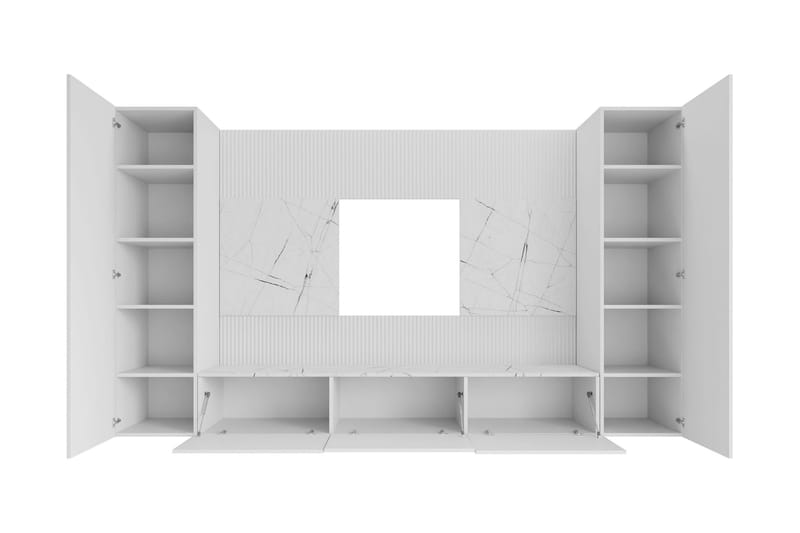 Bernice Tv-skåp 260x38 cm - Grön - Products - Möbler - TV- & Mediamöbler - TV-möbelset