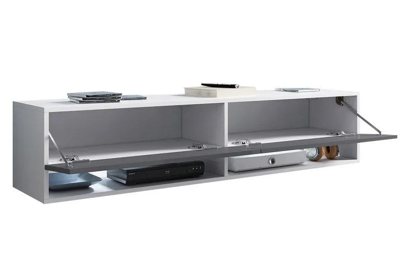 Brya TV-bänk 140x31x30 cm - Beige/Vit - Products - Möbler - TV- & Mediamöbler - TV bänk & mediabänk