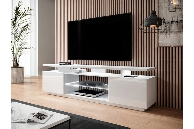 Ceasar Tv-bänk 180 cm - Vit - Products - Möbler - TV- & Mediamöbler - TV bänk & mediabänk