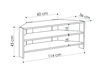 Homitis Tv-bänk 114 cm - Vit - Products - Möbler - TV- & Mediamöbler - TV bänk & mediabänk