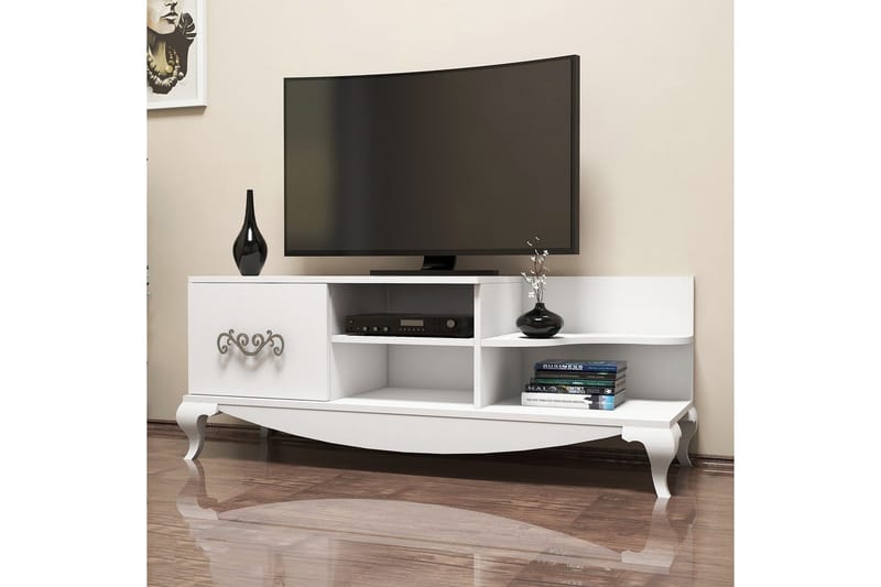 Hovdane TV-Bänk 130 cm - Vit - Products - Möbler - TV- & Mediamöbler - TV bänk & mediabänk