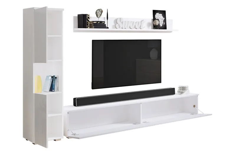 Kanehiro Tv-möbelset - Natur/Vit - Products - Möbler - TV- & Mediamöbler - TV-möbelset