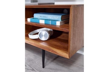 Lowboard Wohnling Massivt trä med förvaring 2 dörrar tryck för att öppna lantligt - Products - Möbler - TV- & Mediamöbler - TV bänk & mediabänk