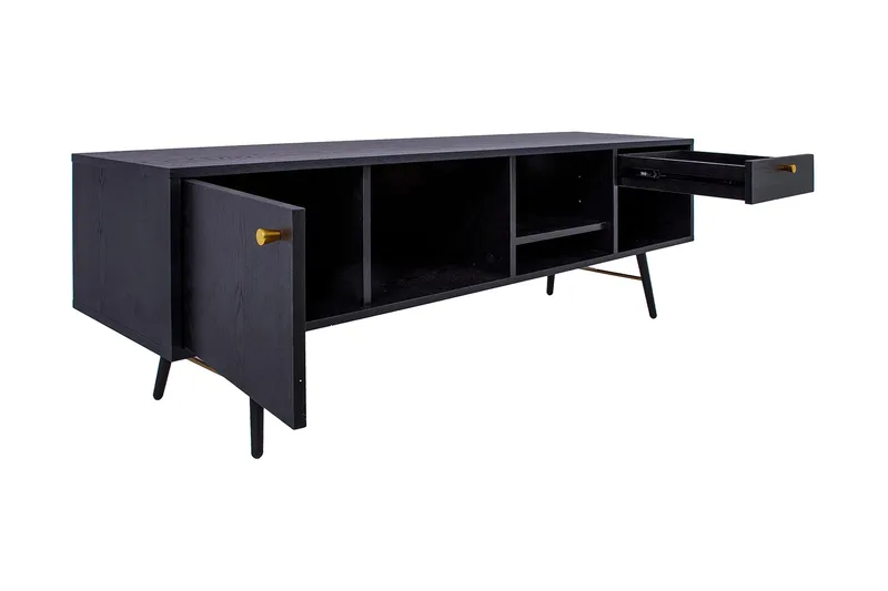 Luxemburg Tv-Bänk Svart/Koppar - Products - Möbler - TV- & Mediamöbler - TV bänk & mediabänk