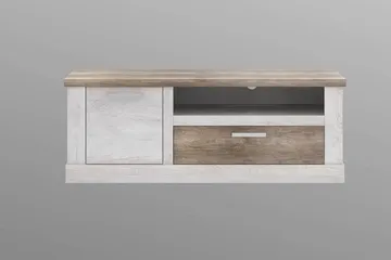 Talebi TV-Bänk 140 cm - Brun/Vit - Products - Möbler - TV- & Mediamöbler - TV bänk & mediabänk