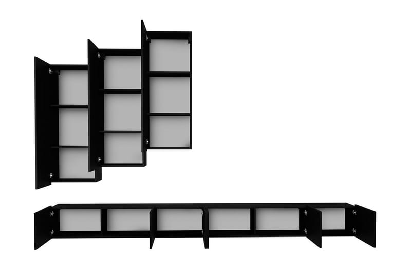 Tessan Tv-möbelset - Svart - Products - Möbler - TV- & Mediamöbler - TV-möbelset