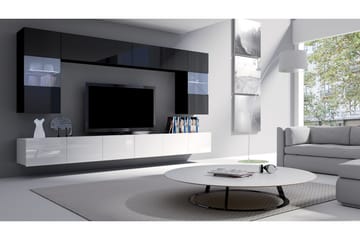 Tessan Tv-möbelset - Svart/Vit - Products - Möbler - TV- & Mediamöbler - TV-möbelset