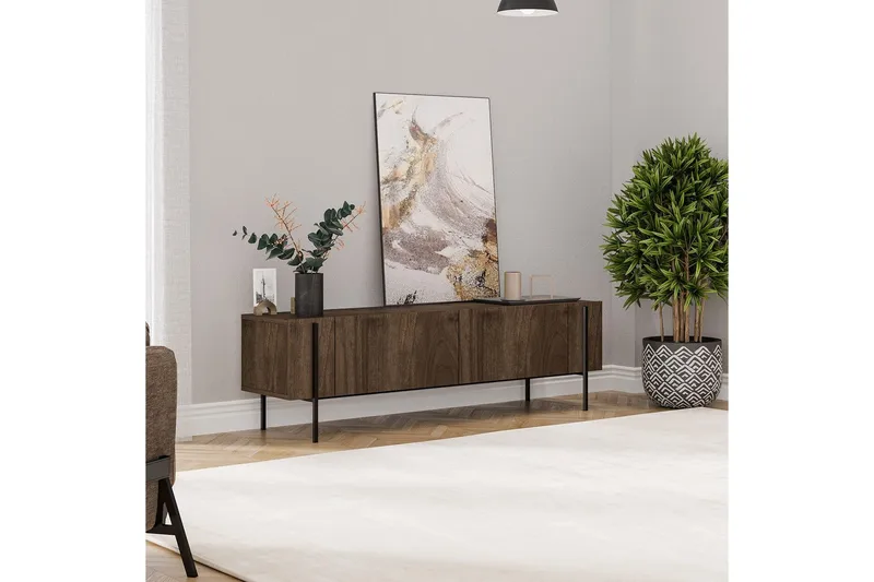 TV-bänk Stira Valnöt - Valnöt - Products - Möbler - TV- & Mediamöbler - TV bänk & mediabänk