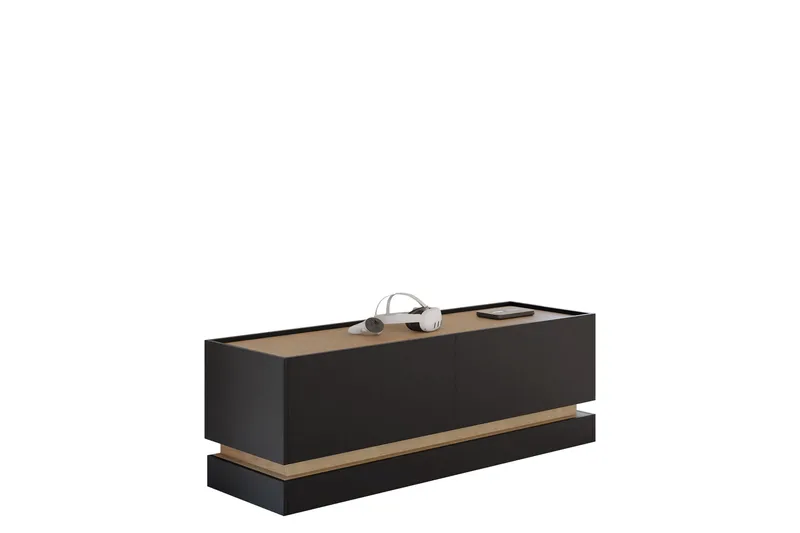 Zelric Tv-bänk 150 cm, Svart