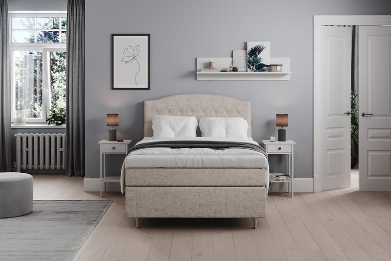 Belda Kontinentalsäng 140x200Fast - Beige - Products - Möbler - Säng - Kontinentalsäng