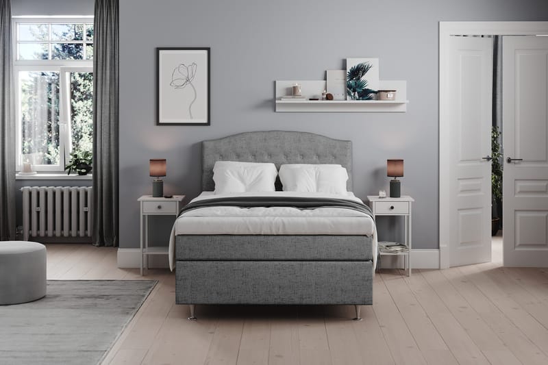 Belda Sängpaket 120x200 Fast - Grå - Products - Möbler - Säng - Enkelsäng
