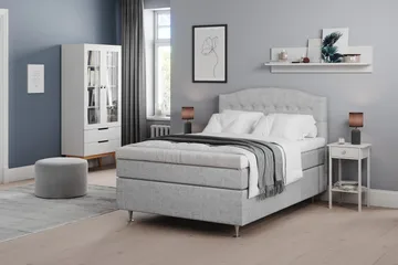 Belda Sängpaket 120x200 Fast - Ljusgrå - Products - Möbler - Säng - Enkelsäng