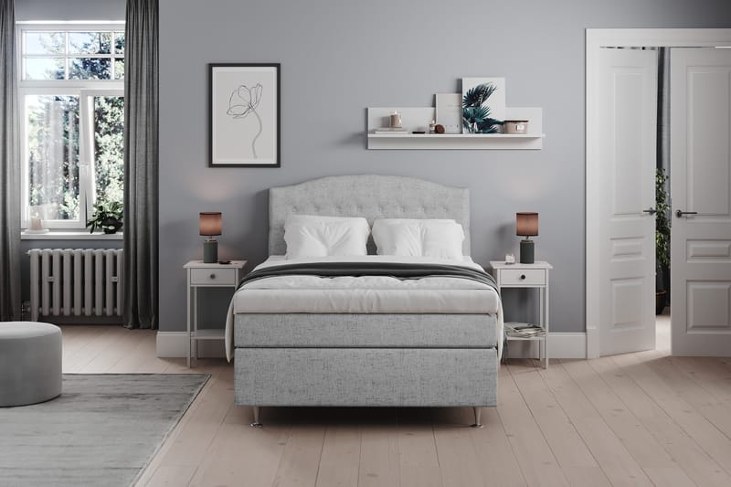 Belda Sängpaket 120x200 Fast - Ljusgrå - Products - Möbler - Säng - Enkelsäng