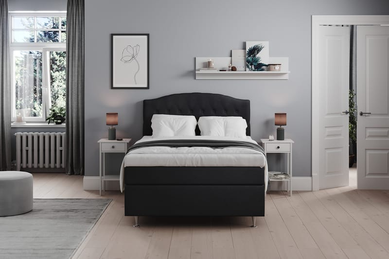 Belda Sängpaket 120x200 Fast - Svart - Products - Möbler - Säng - Enkelsäng