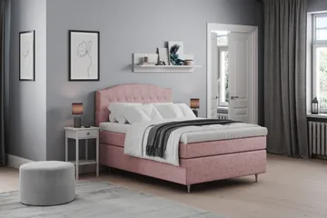 Belda Sängpaket 120x200 Medium - Rosa - Products - Möbler - Säng - Enkelsäng